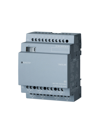 DIGITALES ERWEITERUNGSMODUL SIEMENS LOGO! DM16 24R 4MW 8DI/8DO – 6ED1055-1NB10-0BA2