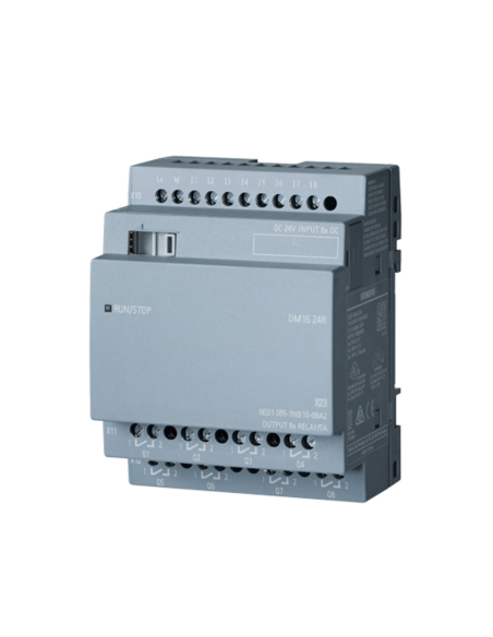 DIGITALES ERWEITERUNGSMODUL SIEMENS LOGO! DM16 24R 4MW 8DI/8DO – 6ED1055-1NB10-0BA2