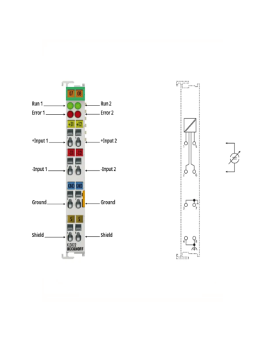 KL3022 - Terminal 2x 4–20 mA 12 bit Beckhoff K-Bus