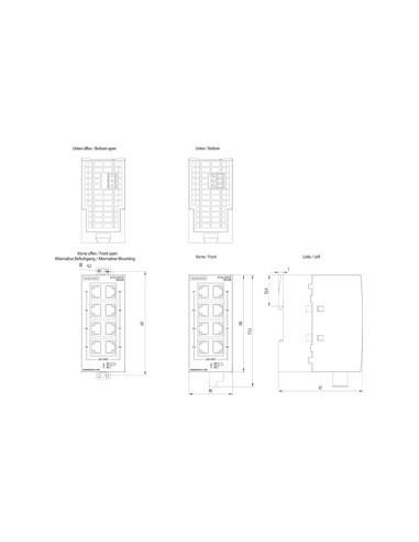 SCALANCE XB-008 KOMPAKTER ETHERNET-SCHALTER - 6GK5008-0BA10-1AB2