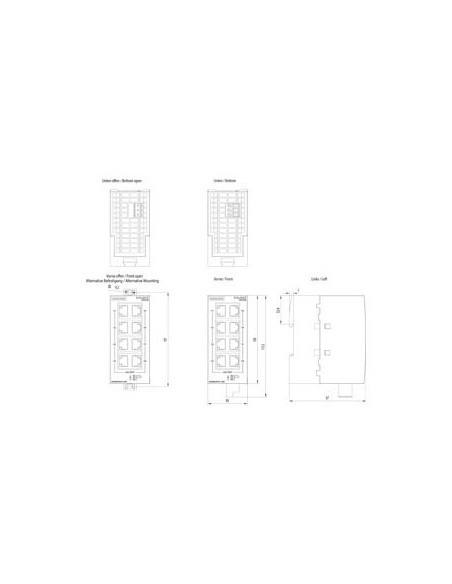SCALANCE XB-008 KOMPAKTER ETHERNET-SCHALTER - 6GK5008-0BA10-1AB2