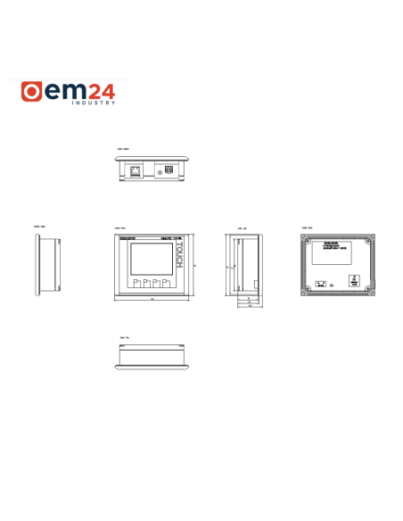 SIEMENS SIMATIC BASIC HMI PANEL KTP400 MONO PN 3.8" - 6AV6647-0AA11-3AX0